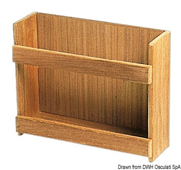 Porta barattoli teak  316 x 101 x 254 mm 