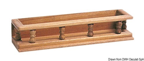 Porta vasetti teak 350x65x90 mm 