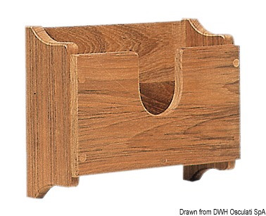 Porta binocolo teak 250x95x200 mm 