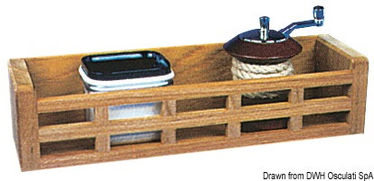 Contenitore in teak 300x85x70 mm 