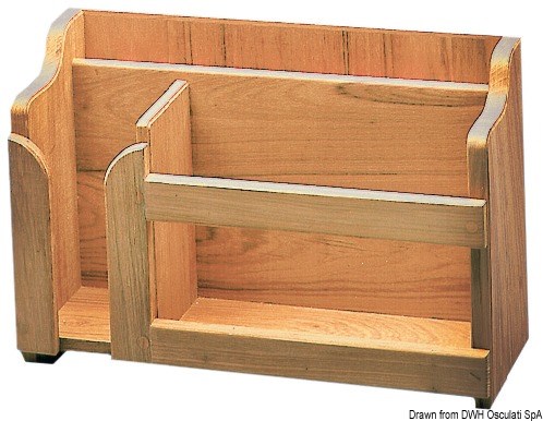 Porta piatti teak 395x152x282 mm 