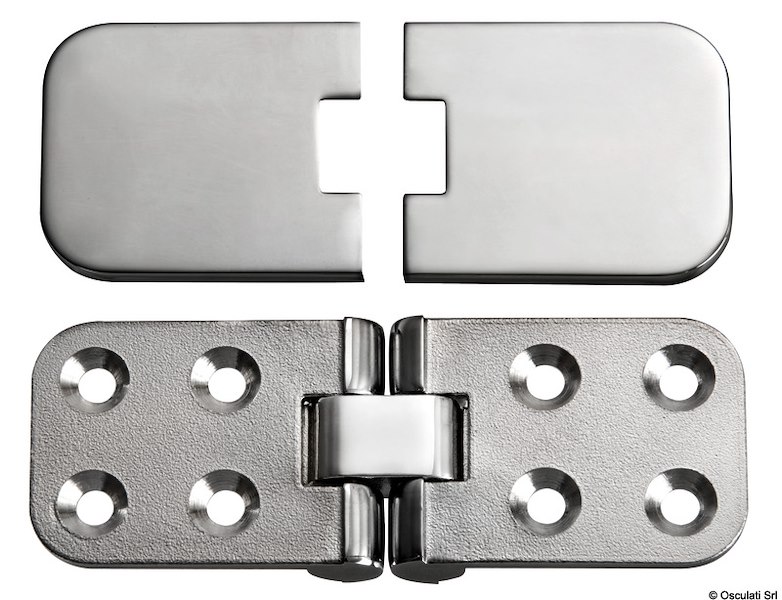 Cerniera di precisione con rotazione 180° e cover  