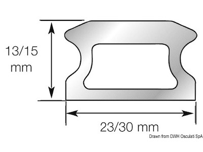 Rotaia LEWMAR forata