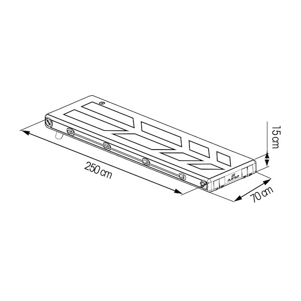 PASSERELLA GONFIABILE GALLEGGIANTE