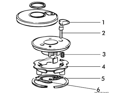 Ricambio LEWMAR per winch a 3 velocità