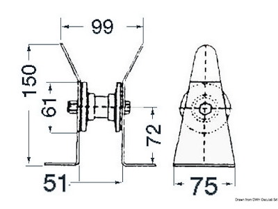 Puleggia di ricambio in gomma dura per musone