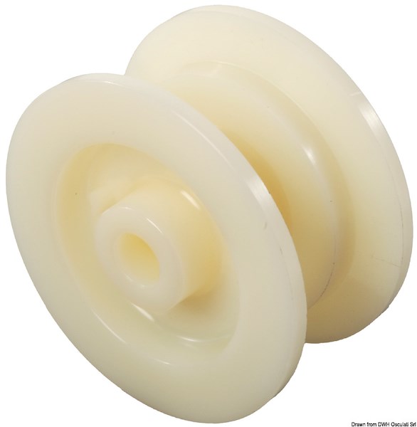 Puleggia di ricambio in nylon per musone