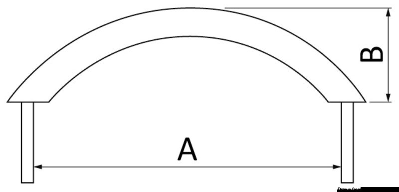 Maniglioni in tubo ovalizzato