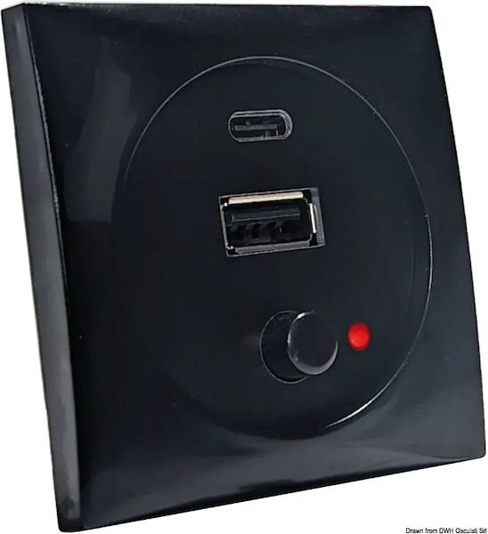 Presa USB A+C
