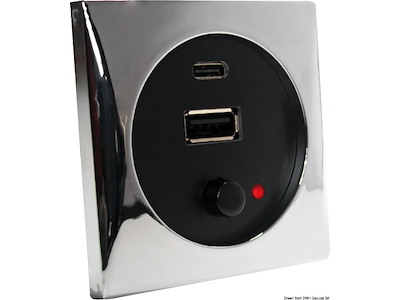 Presa USB A+C