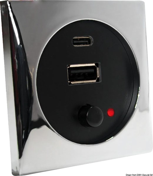 Presa USB A+C
