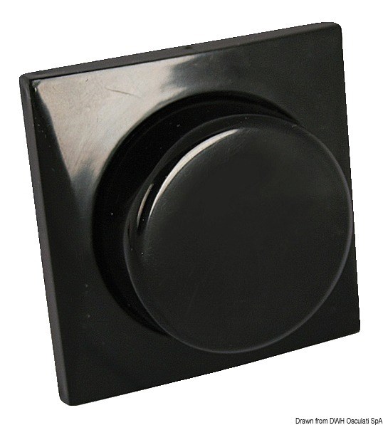 Reostato 12/24 V per LED 24 W nero 