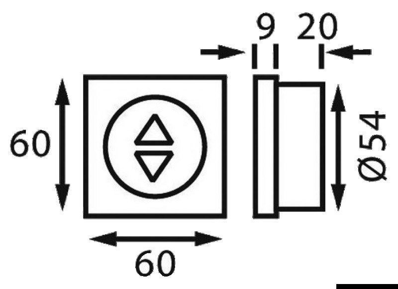 Reostato 12/24 V per LED 24 W nero 