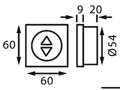 Reostato 12/24 V per LED 24 W nero 
