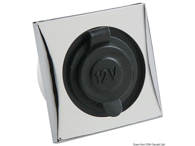 Presa accendisigari cromata 