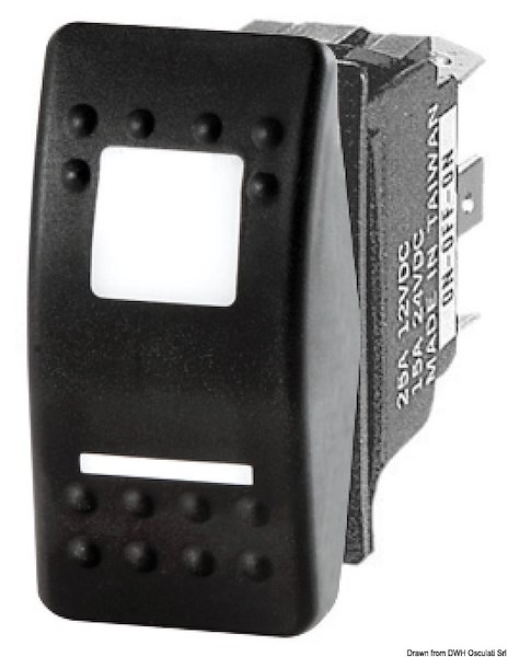Interruttore a bascula impermeabili IP56 Marina R II doppio LED