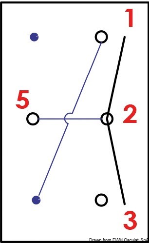 Interruttore a bascula impermeabili IP56 Marina R II doppio LED