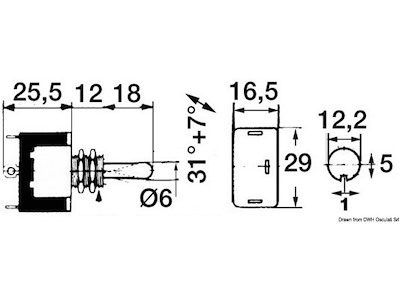 Interruttore CARLINGSWITCH a levetta