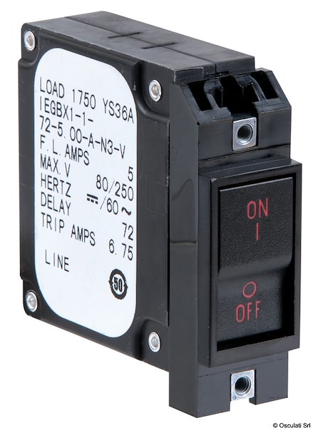 Interruttore AIRPAX/SENSATA a levetta magneto/idraulici con fusibile automatico ricaricabile