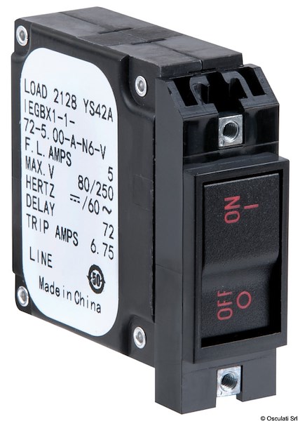 Interruttore AIRPAX/SENSATA a levetta magneto/idraulici con fusibile automatico ricaricabile