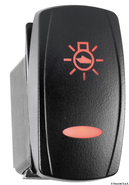 Interruttori a bascula impermeabili Marina TOP doppio LED