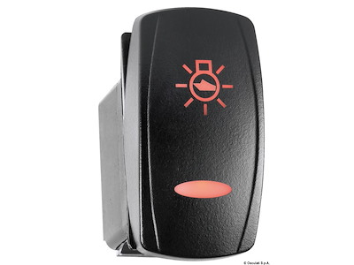 Interruttori a bascula impermeabili Marina TOP doppio LED