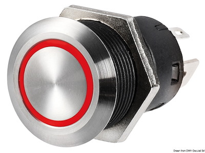 Interruttore FLAT in acciaio inox