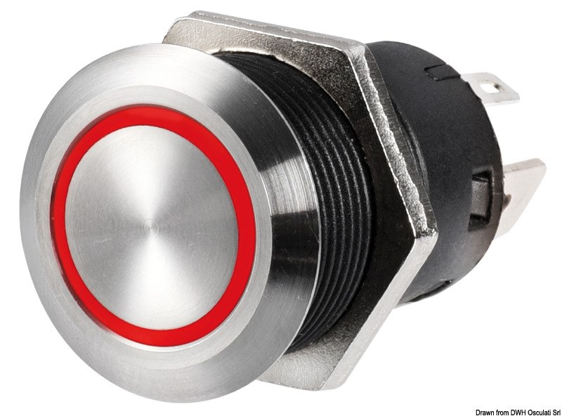 Interruttore FLAT in acciaio inox
