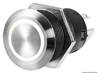 Interruttore FLAT in acciaio inox
