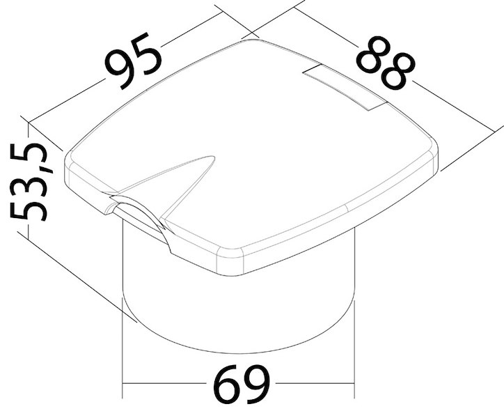 Entrata d'acqua dolce Heavy Duty New Edge ad incasso