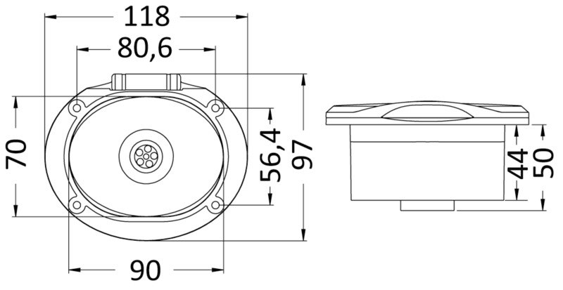 Presa d'acqua ad innesto rapido Elissa  