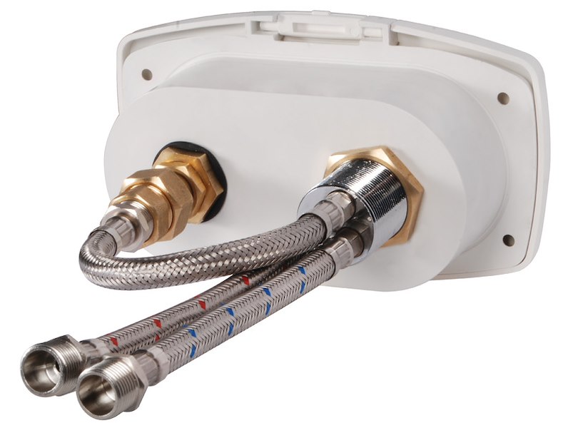 Prese acqua - innesto banchina New Edge con miscelatore acqua calda/fredda