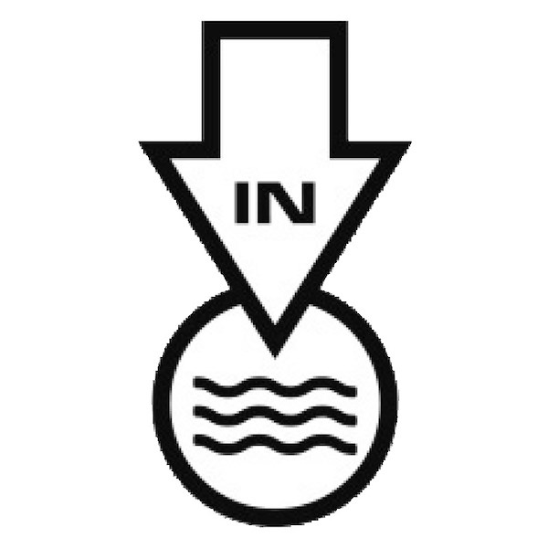 Entrata d'acqua dolce New Edge ad incasso