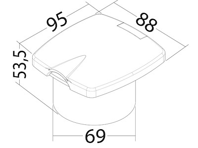 Entrata d'acqua dolce New Edge ad incasso