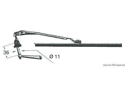 Tergicristallo a mano 280 mm 