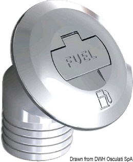 Tappo in ottone cromato con chiave