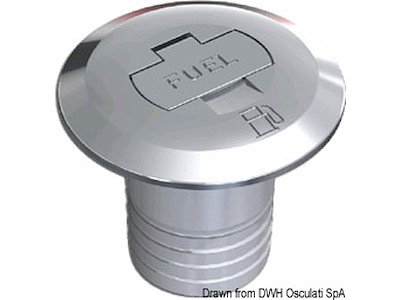 Tappo in ottone cromato con chiave