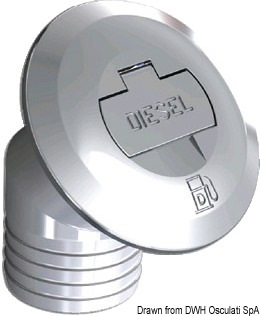 Tappo in ottone cromato con chiave