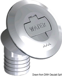 Tappo in ottone cromato con chiave