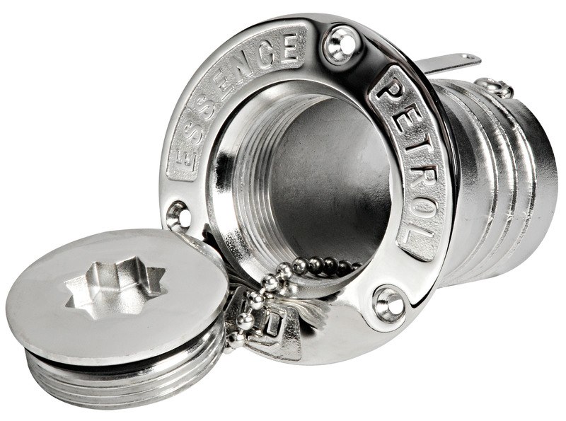 Tappo rifornimento tipo "Francia" in Acciaio Inox AISI 316 lucidato a specchio
