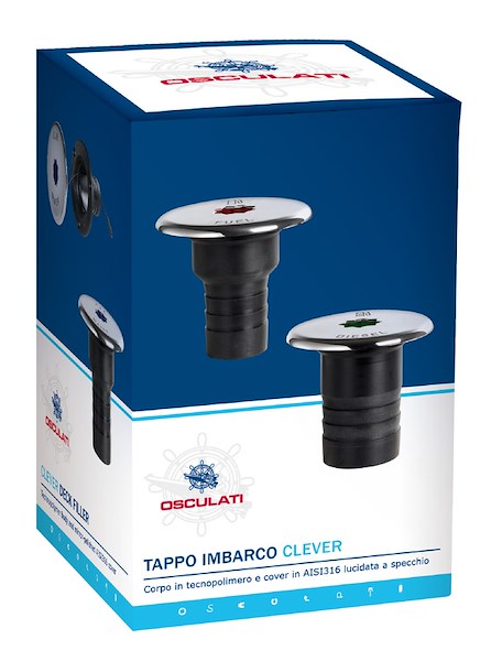 Tappi imbarco Clever in composito + inox