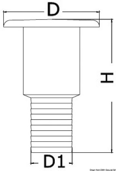 Tappo imbarco in ottone cromato