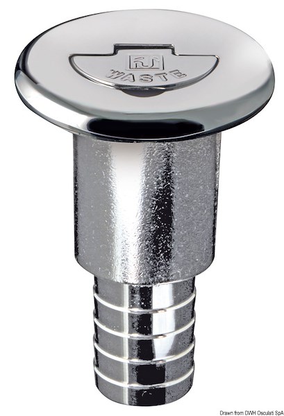 Tappo imbarco in ottone cromato