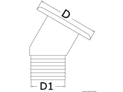 Tappo imbarco in ottone cromato
