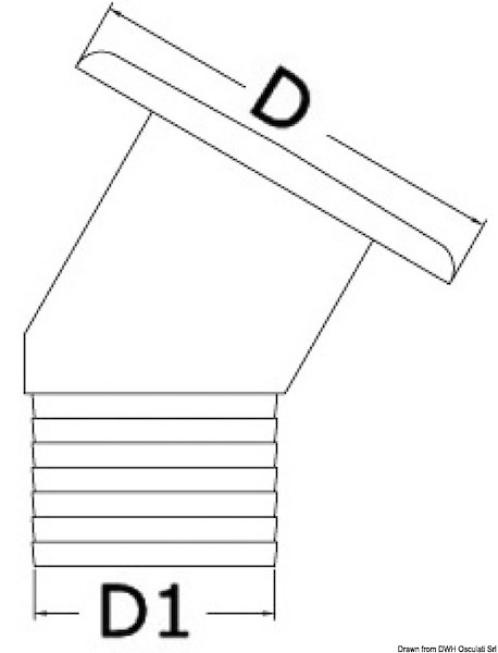Tappo imbarco in ottone cromato