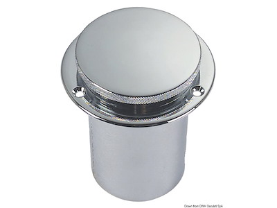 Tappo imbarco carburante in ottone cromato 