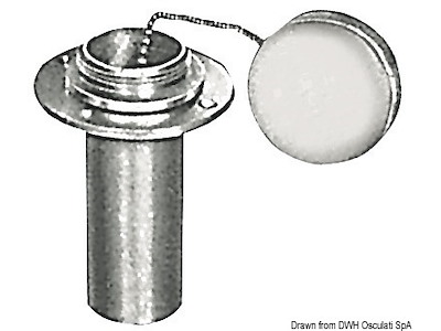 Tappo imbarco carburante in ottone cromato 