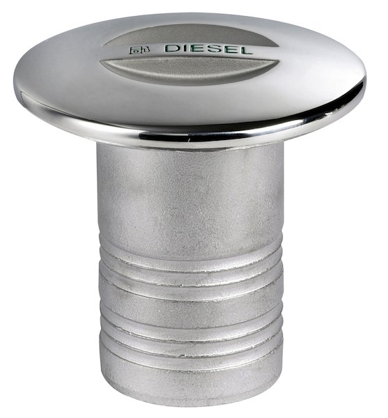 Tappo imbarco in acciaio inox AISI 316 microfuso e lucidato a specchio