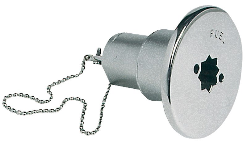 Tappo carburante in acciaio inox AISI 316 microfuso lucidato a specchio a bassa sporgenza