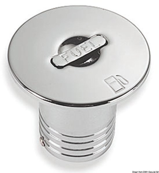 Tappo di rifornimento in ottone cromato